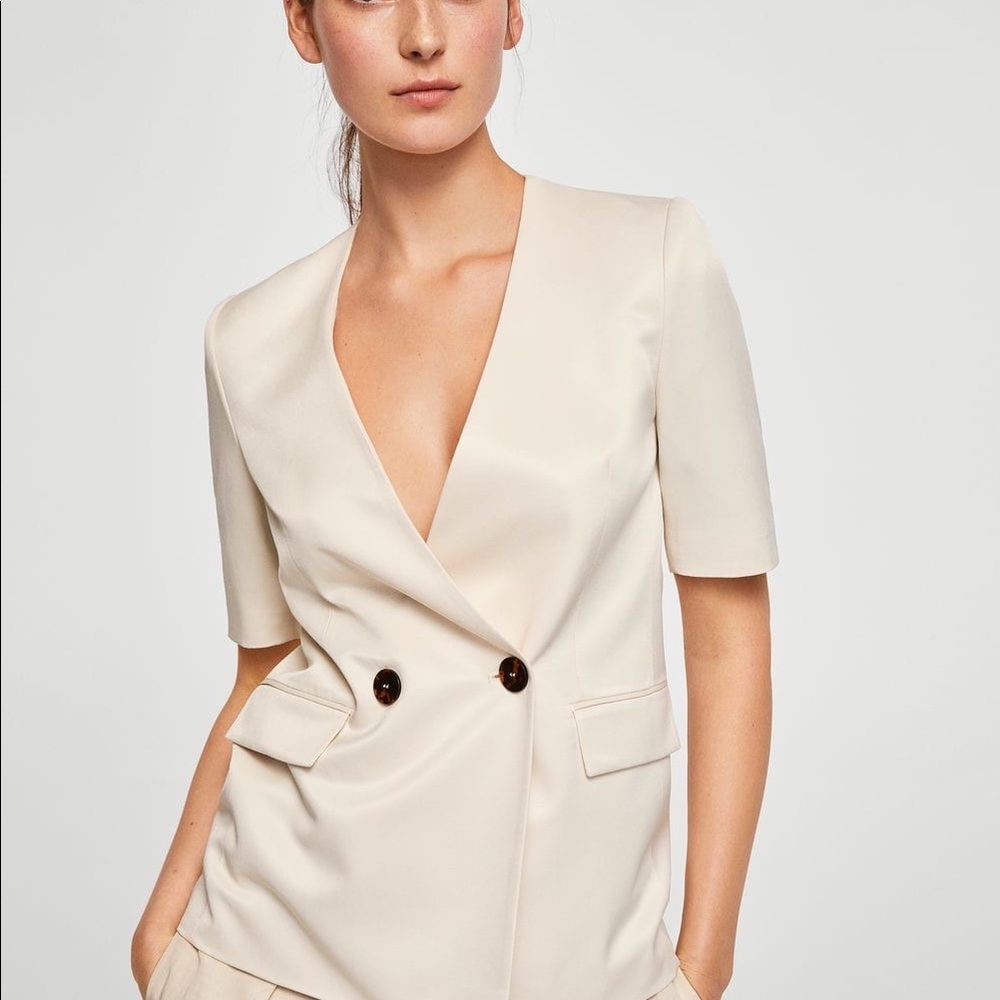 Mango Double Double-Breasted Blazer - image 3